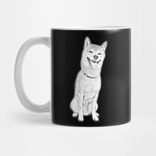 Shiba Inu Sketch Art Design Mug